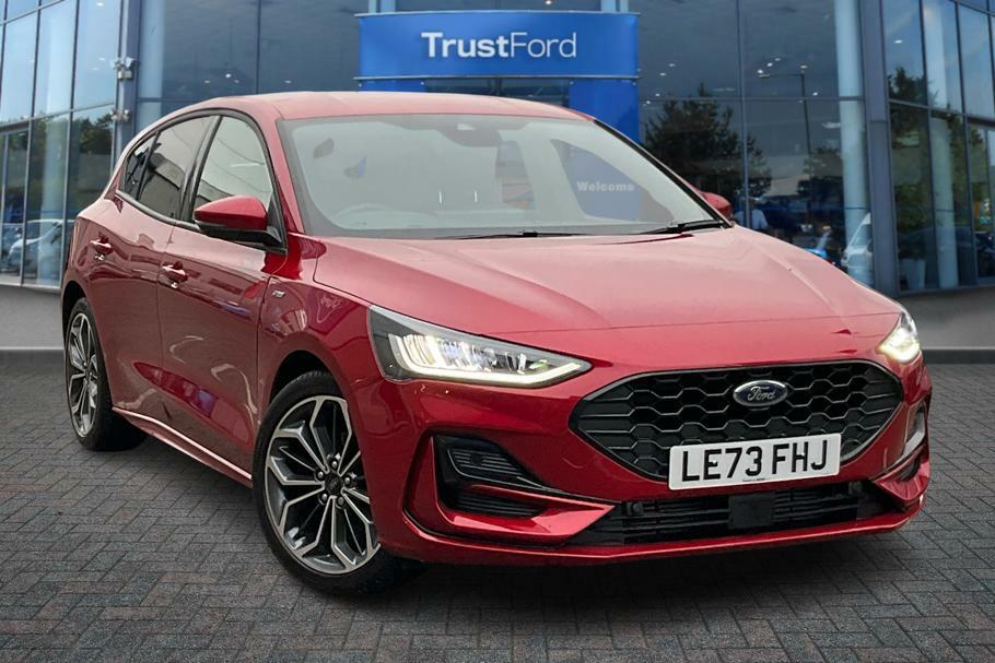 Compare Ford Focus St-line X 1.0L Ecoboost Mhev 7 Speed Powershift LE73FHJ Red