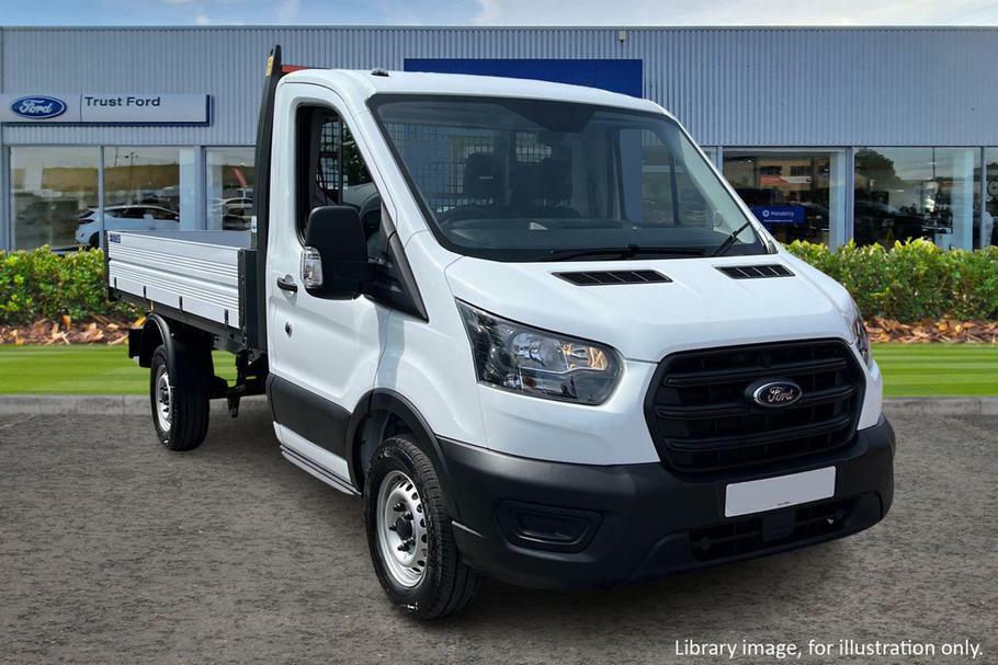 Compare Ford Transit Custom 2.0 Ecoblue 130Ps Leader Tipper 1 Way WM73VFB White