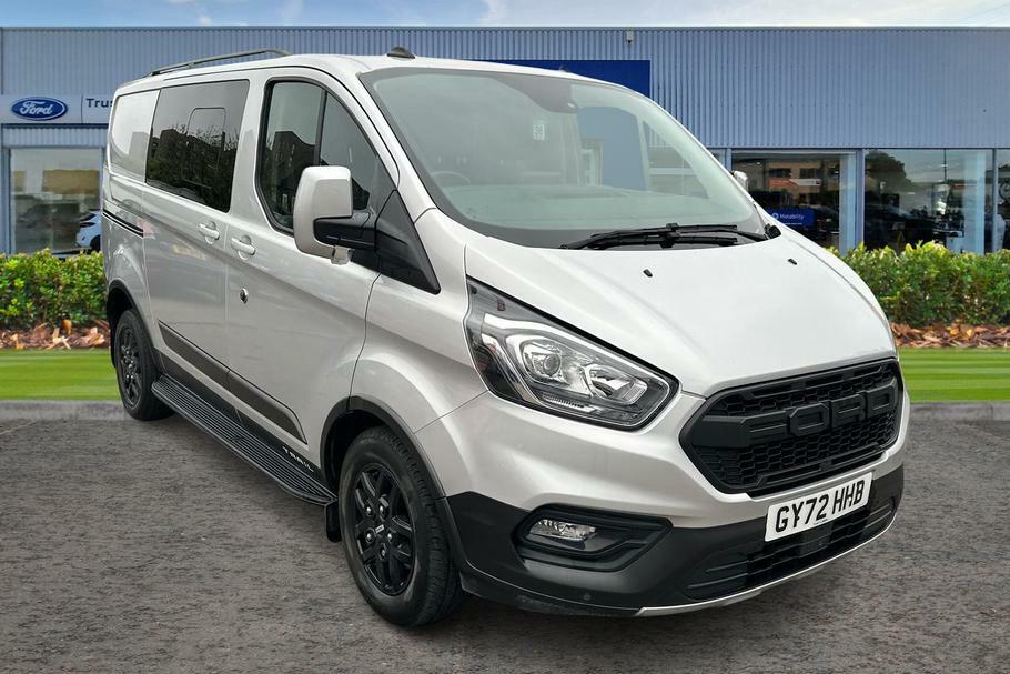 Compare Ford Transit Custom Custom 2.0 Ecoblue 170Ps Low Roof Dcab Trail Van GY72HHB Silver