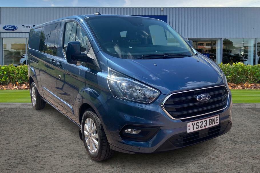 Compare Ford Transit Custom Custom 2.0 Ecoblue 170Ps Low Roof Dcab Limited Va YS23BNE Blue