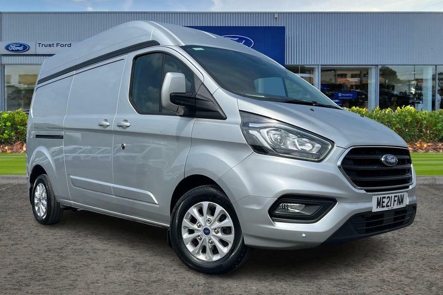 Compare Ford Transit Custom Custom 2.0 Ecoblue 130Ps High Roof Limited Van ME21FNM Silver