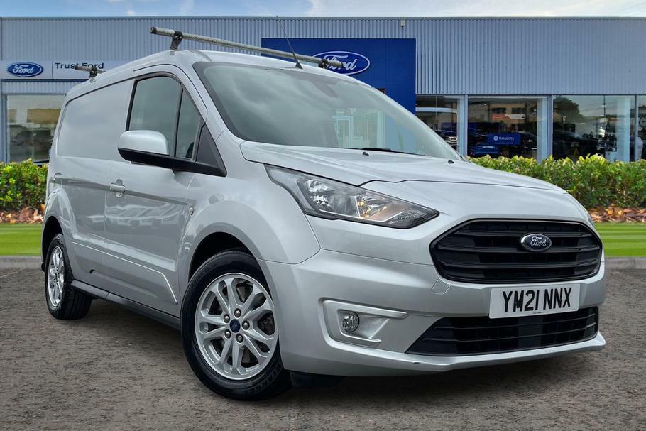Compare Ford Transit Connect Connect 1.5 Ecoblue 120Ps Limited Van Powershift YM21NNX Silver