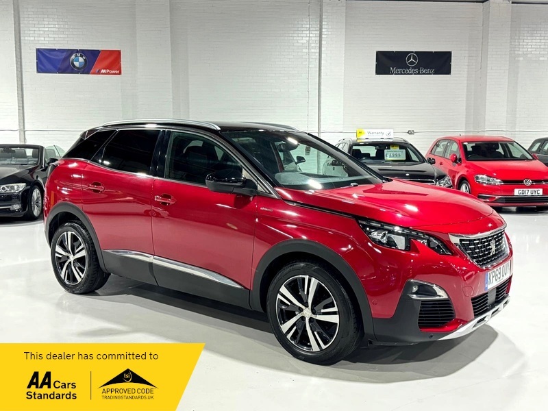 Compare Peugeot 3008 1.5 Blue-hdi Ss Gt KP69OUY Red