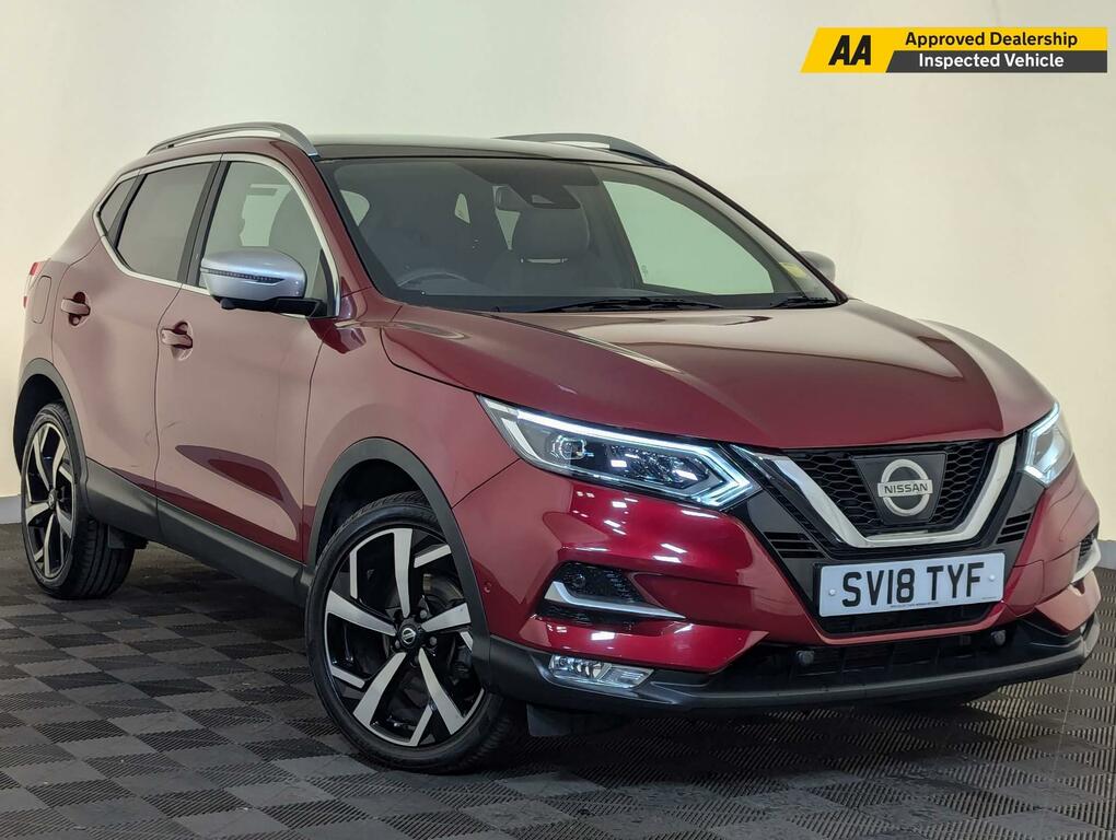 Compare Nissan Qashqai 1.2 Dig-t Tekna Euro 6 Ss SV18TYF Red