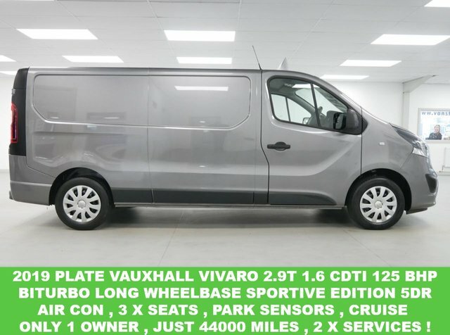 Compare Vauxhall Vivaro 2.9T 1.6 Cdti 125 Bhp Ecotec Biturbo Long Sportive KV19HYK Grey
