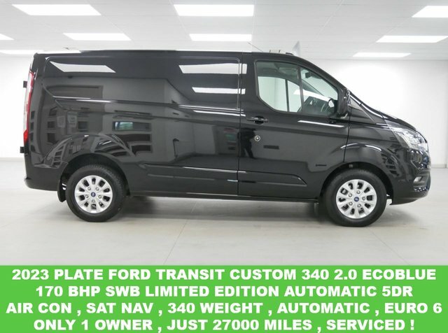 Compare Ford Transit Custom 340 2.0 Ebl 170 Bhp Swb Limited Sat Na WR23SXF Black