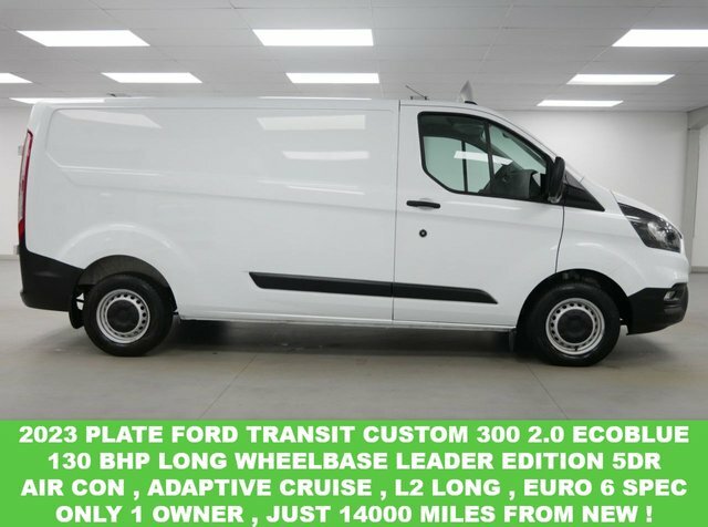 Compare Ford Transit Custom 300 2.0 Ebl 130 Bhp L2 Long Leader Edition Air C WN23VCA White