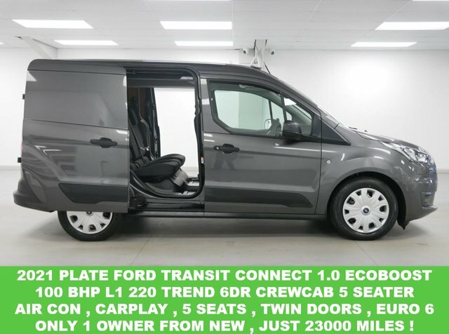 Compare Ford Transit Custom 1.0 Eb 100 Bhp L1 220 Trend 5 Seater Crewcab Ai YP21VOK Grey