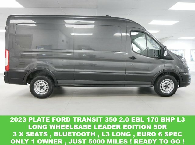 Compare Ford Transit Custom 350 2.0 Ebl 170 Bhp L3 Long Leader Edition 1 Own FL23KNF Grey