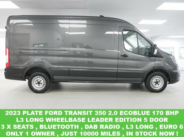 Compare Ford Transit Custom 350 2.0 Ebl 170 Bhp L3 Long Leader Edition 1 Own FL23KMG Grey