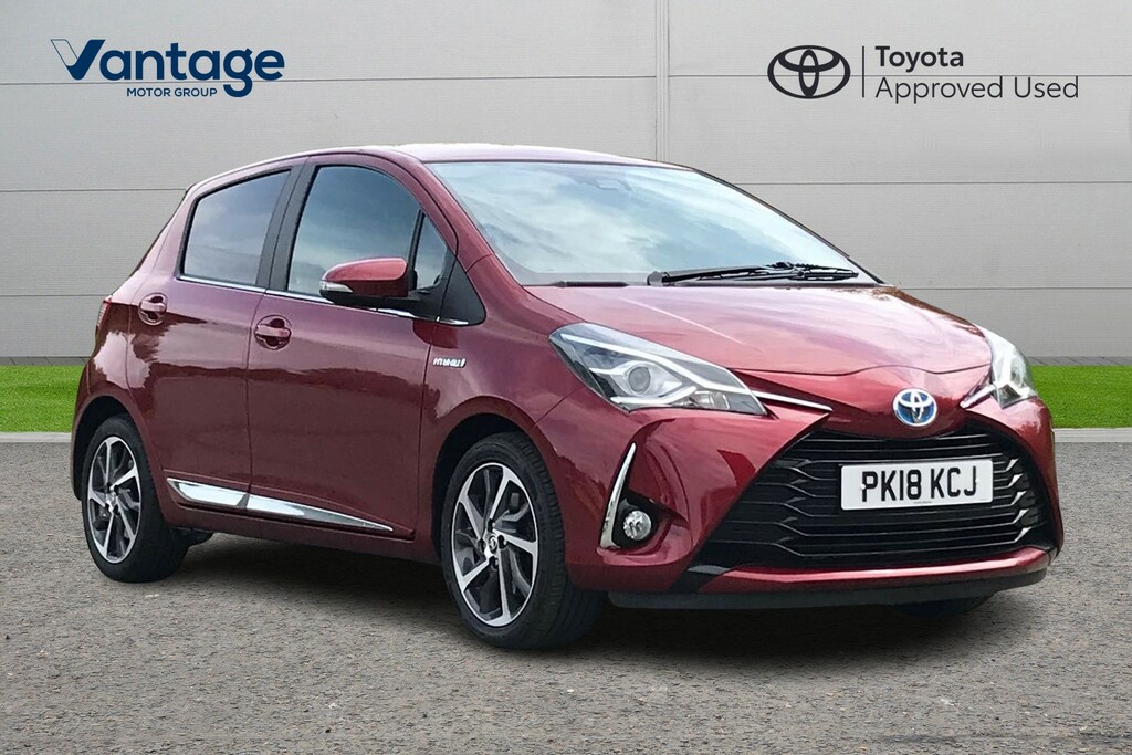 Compare Toyota Yaris 1.5 Vvt-h Excel E-cvt Euro 6 Ss 15In Alloy PK18KCJ Red