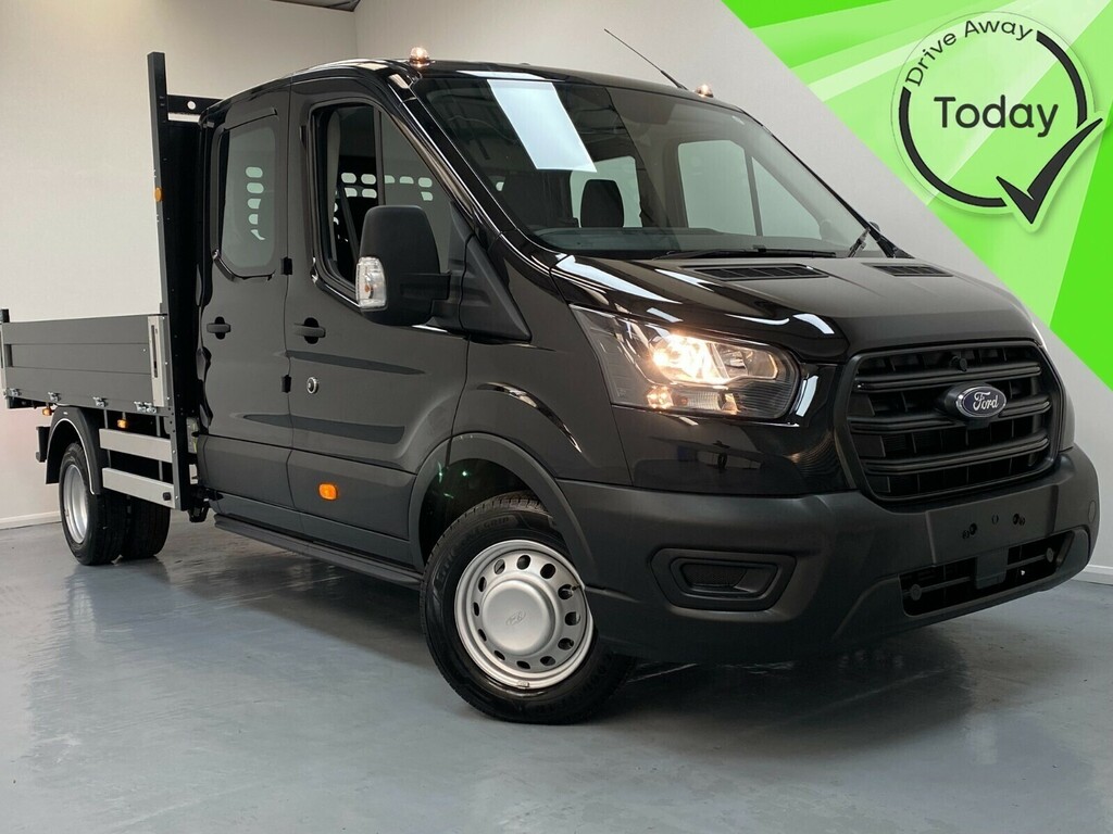 Compare Ford Transit Custom 2.0 Ecoblue 130Ps Double Cab Chassis CK73RJO Black