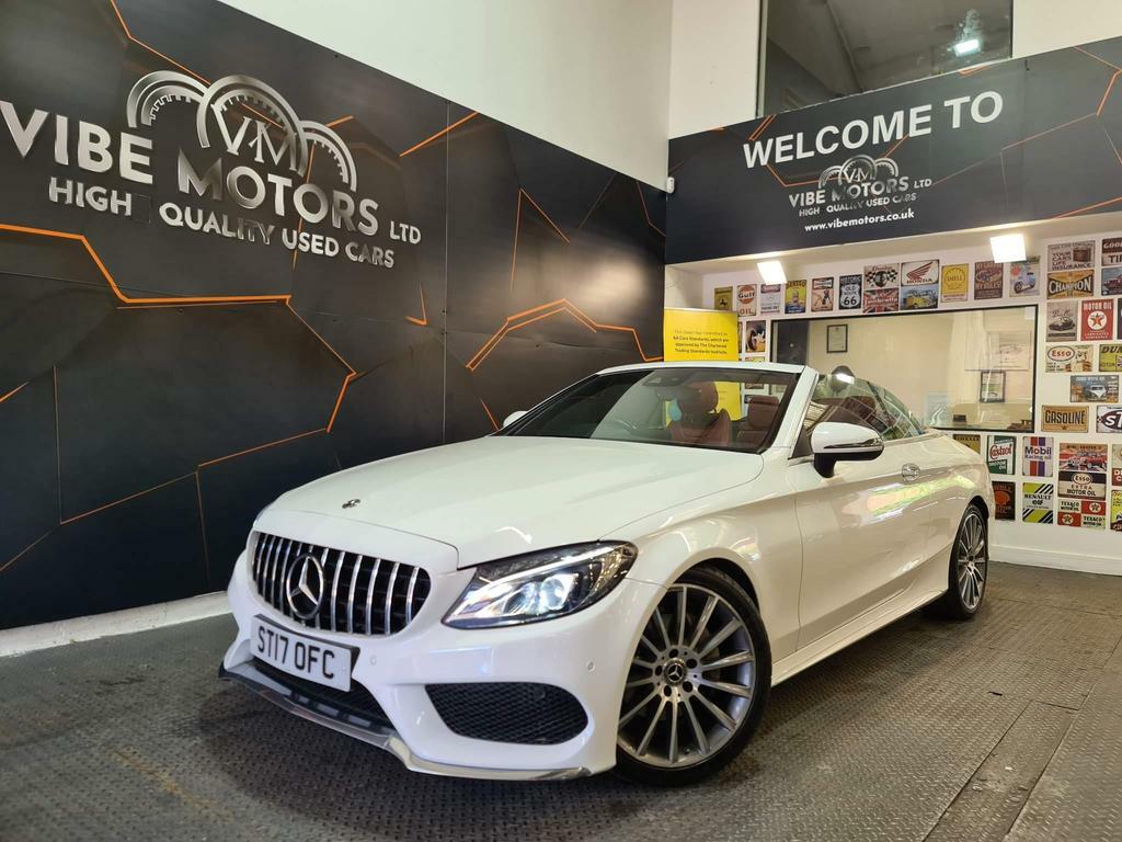 Compare Mercedes-Benz C Class 2.1 C220d Amg Line Cabriolet G-tronic Euro 6 Ss ST17OFC White