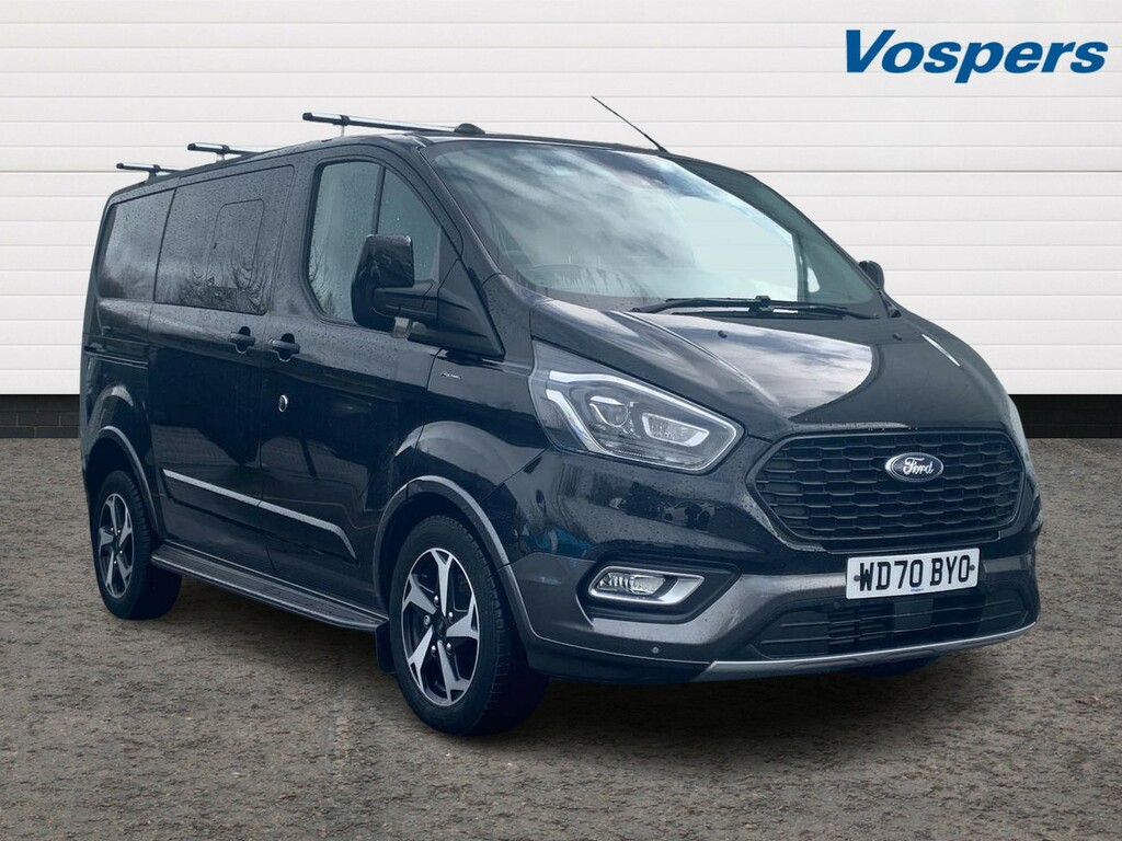 Compare Ford Transit Custom 2.0 Ecoblue 170Ps Low Roof Dcab Active Van WD70BYO Black