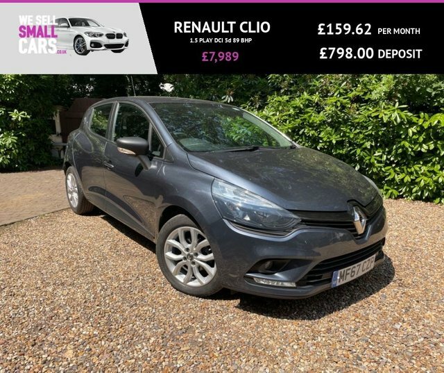 Compare Renault Clio 1.5 Play Dci 89 Bhp MF67CZP Grey