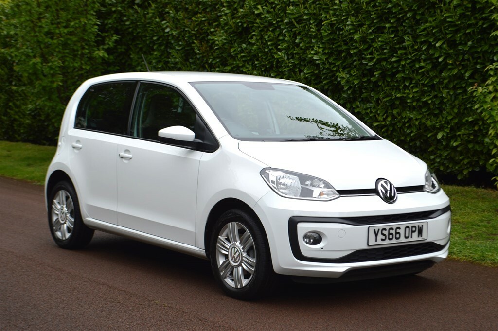 Compare Volkswagen Up 1.0 High Hatchback Euro 6 75 Ps YS66OPW White