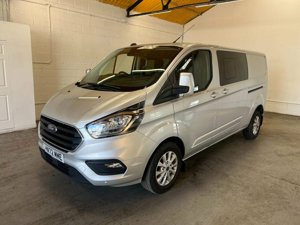 Compare Ford Transit Custom 2.0 320 Ecoblue Limited Crew Van L2 H1 Euro 6 HN72MME Silver