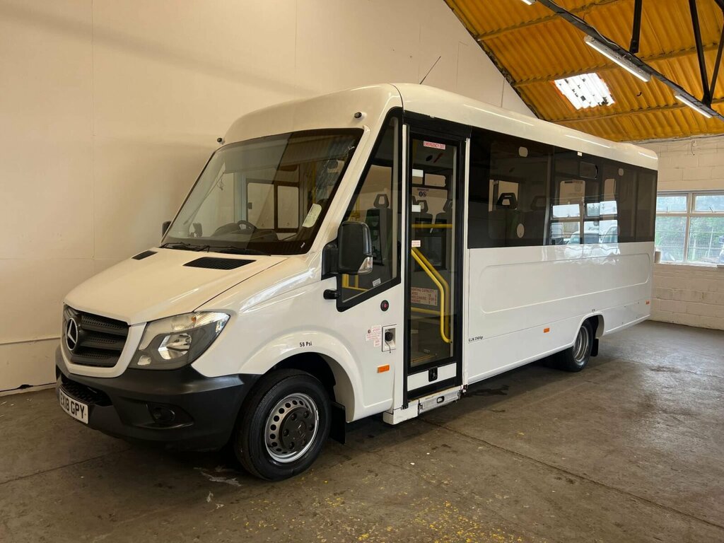 Mercedes-Benz Sprinter Treka 16 Seat Wheelchair Accessible Bus White #1