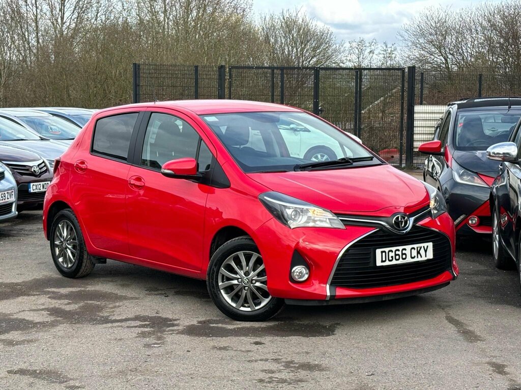 Compare Toyota Yaris 1.33 Dual Vvt-i Icon Euro 6 DG66CKY Red