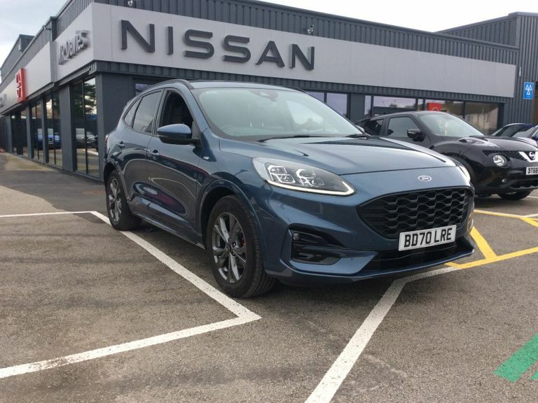 Compare Ford Kuga St-line 2.0Tdci Mhev Sat Nav Front And Rea BD70LRE Blue
