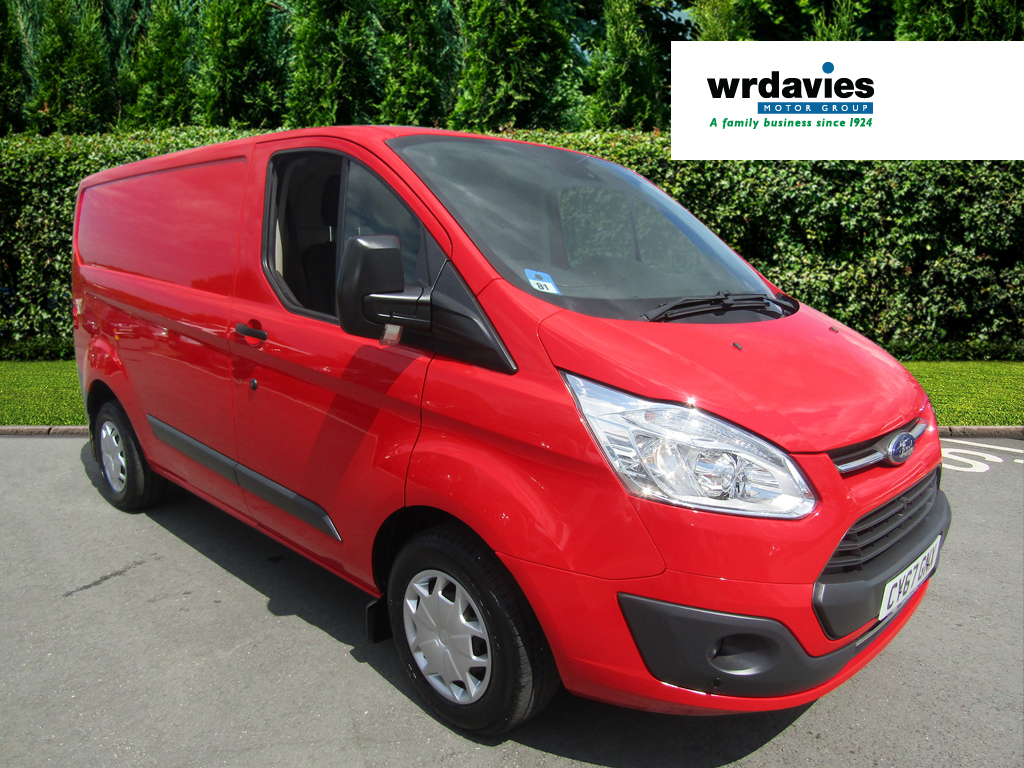 Compare Ford Transit Custom 2.0 Tdci 105Ps Low Roof Trend Van - 1 Owner Supp CY67GNX Red