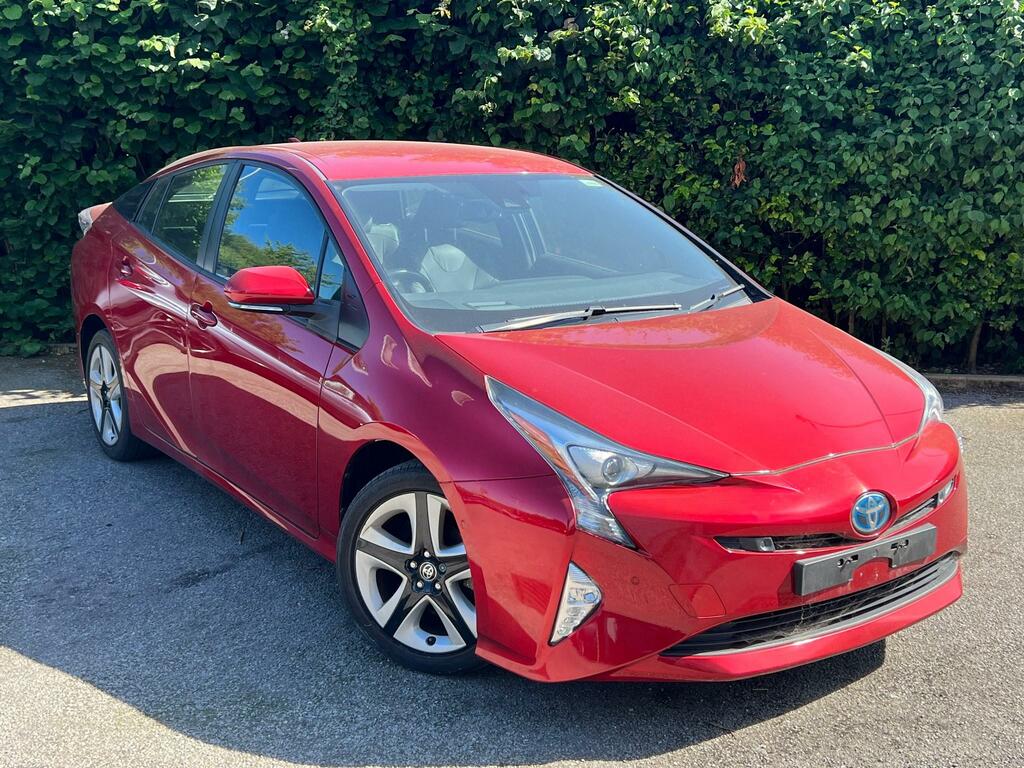 Compare Toyota Prius 1.8 Vvt-h Excel Cvt Euro 6 Ss 15In Alloy A11BTT Red