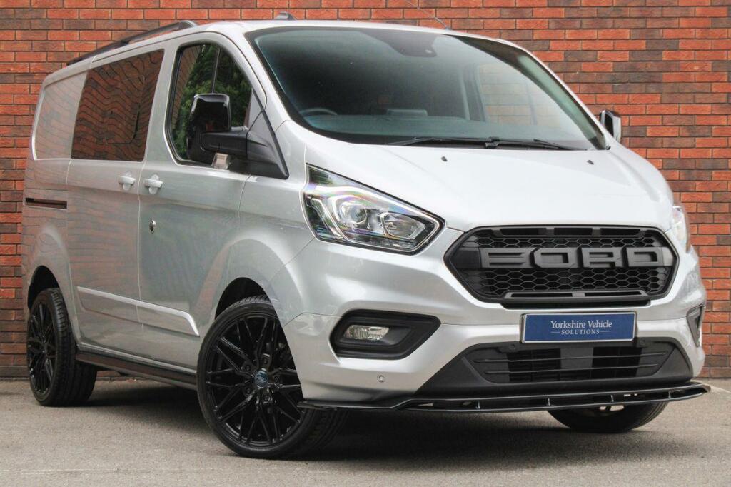 Compare Ford Transit Custom 2.0 320 Ecoblue Limited Crew Van L1 H1 Euro 6 Ss HT21BFZ Silver
