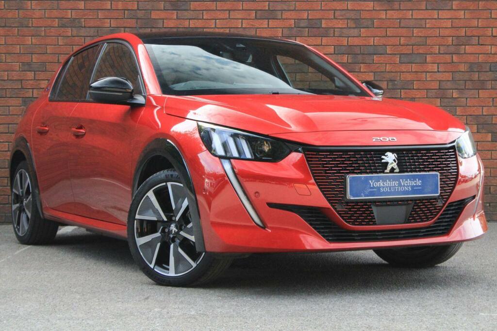 Compare Peugeot e-208 50Kwh Gt 7Kw Charger VU22YGO Red