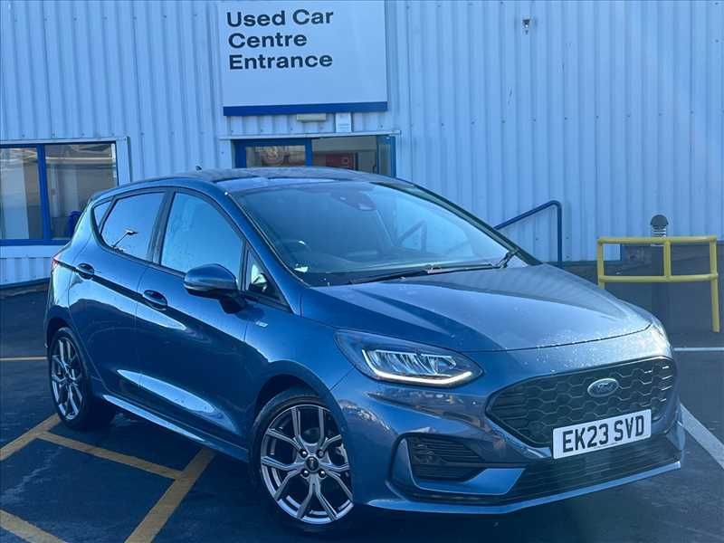 Compare Ford Fiesta 1.0T Ecoboost Mhev St-line Edition Euro 6 Ss EK23SVD Blue