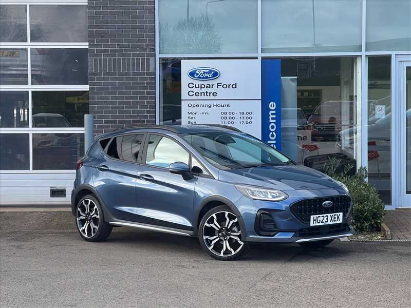Compare Ford Fiesta 1.0 Ecoboost Active X Mhev 125Ps 5Sr HG23XEK Blue