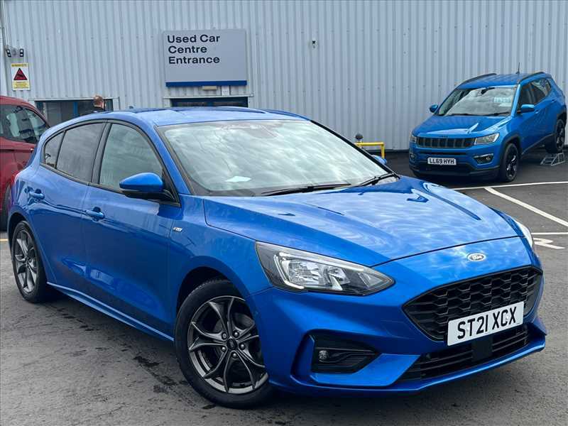 Compare Ford Focus 1.0 Ecoboost Hybrid Mhev 125 St-line Edition ST21XCX Blue