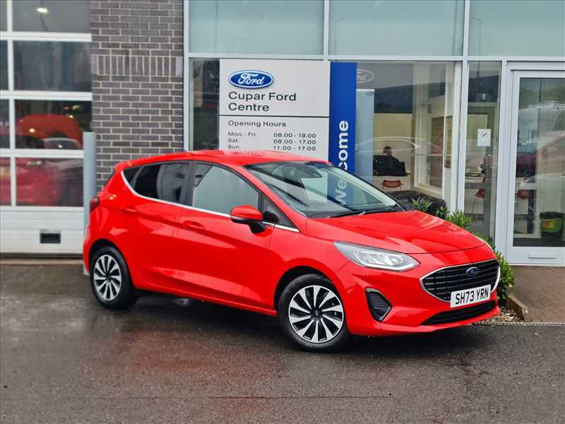 Compare Ford Fiesta 1.0T Ecoboost Titanium Mhev 125Ps SH73YRN Red